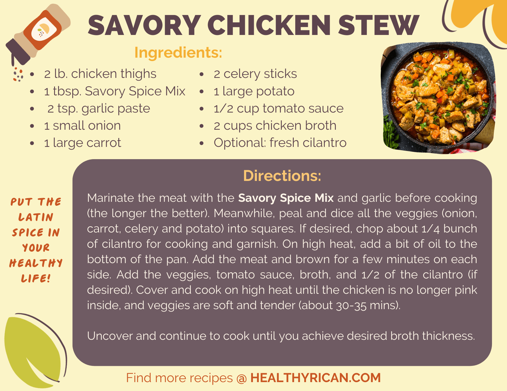 Savory Chicken Mix Jar