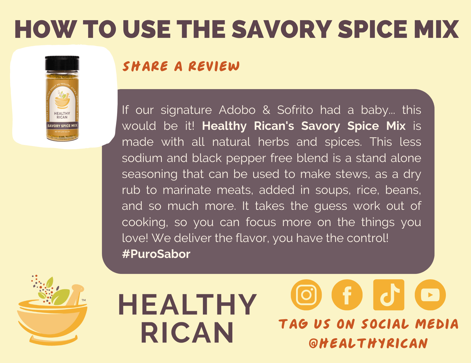 Savory Chicken Mix Jar