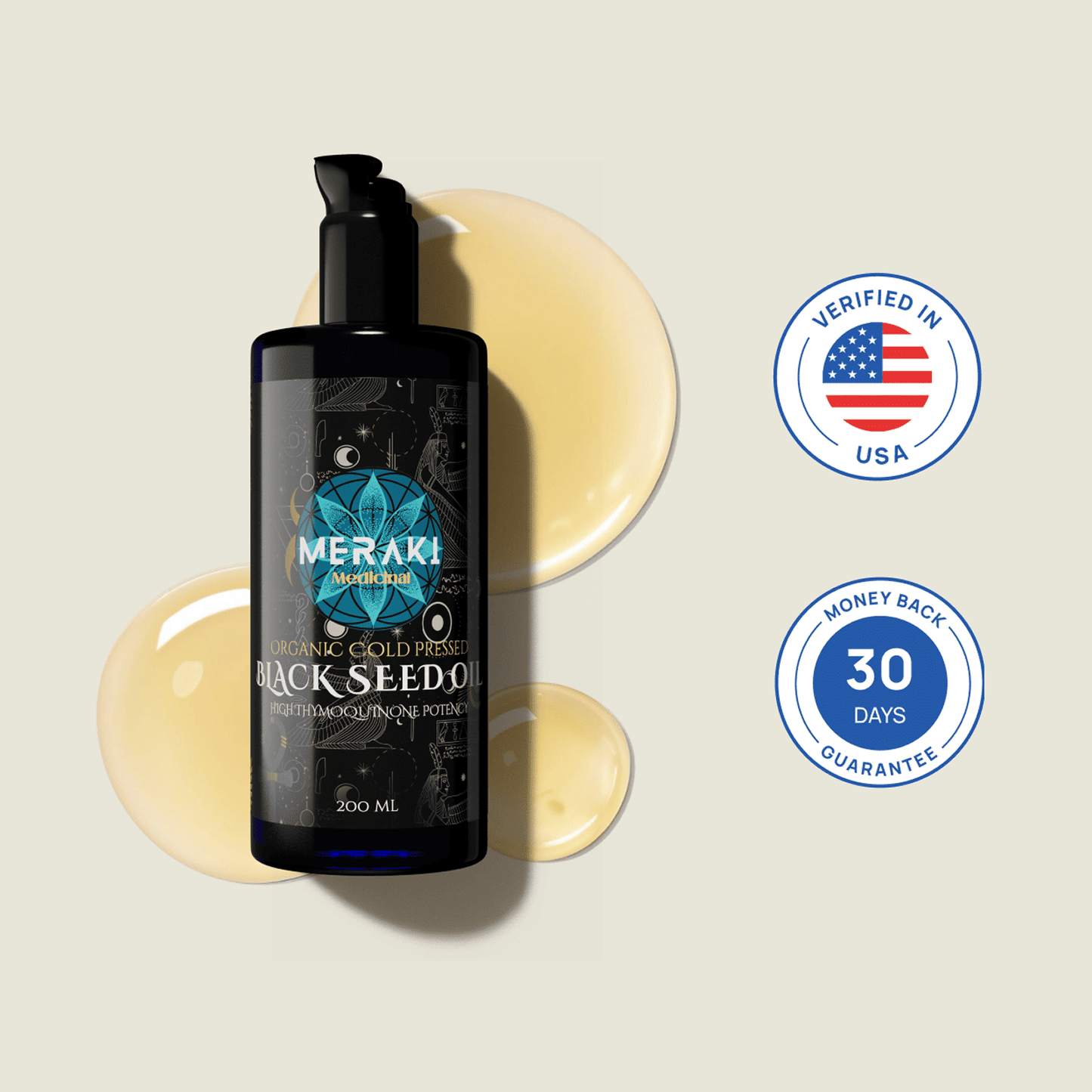 High Potency Cold-Pressed Organic Black Seed Oil with 3% Thymoquinone - Cozy Notes Coffee Co