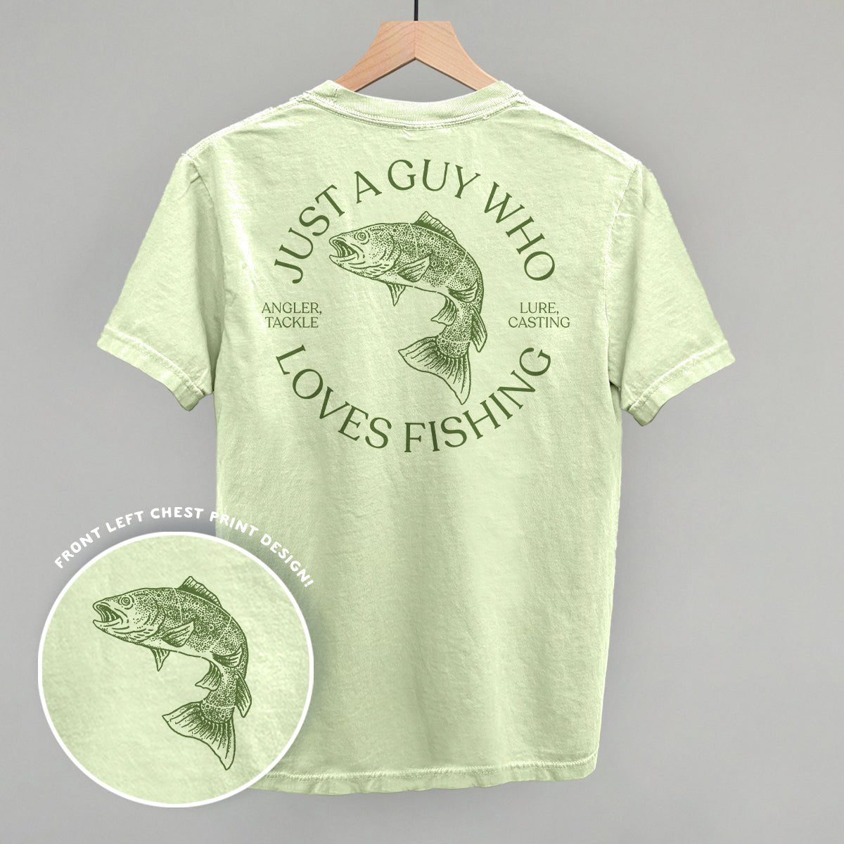Just A Guy Who Loves Fishing (Back Print) - Cozy Notes Coffee Co
