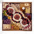 Large Square Lazy Susan Charcuterie Board Charqute