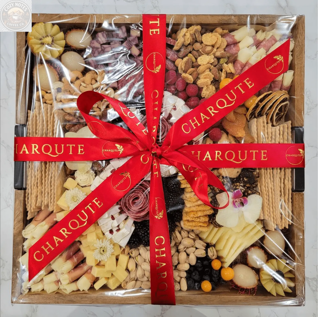 Large Square Lazy Susan Charcuterie Board Charqute