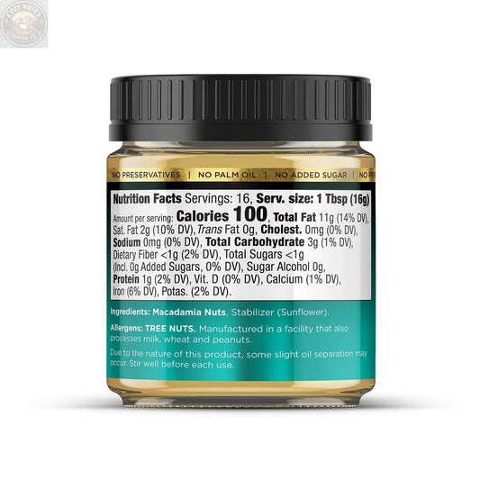 Macadamia Nut Butter All Natural Flavor (1 Flavor, 1 Jar) House of Macadamias