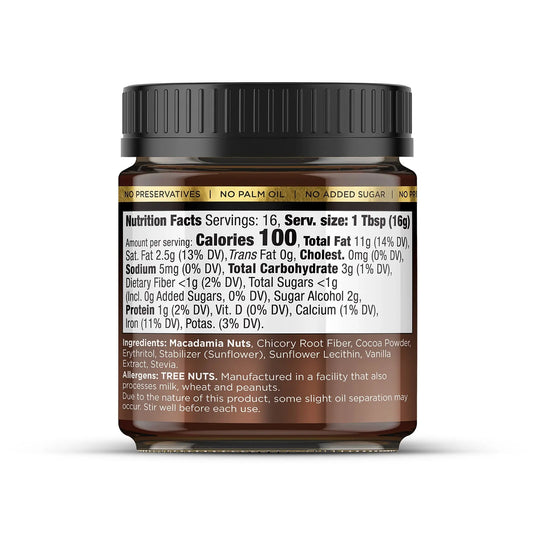 Macadamia Nut Butter Chocolate Flavor (1 Flavor, 1 Jar) House of Macadamias