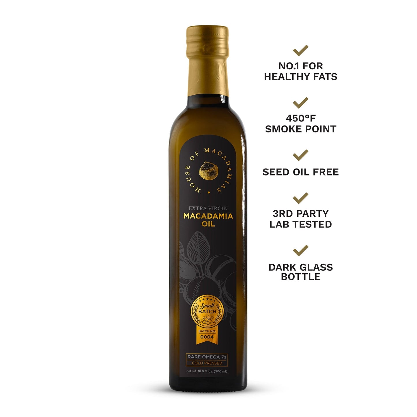 Macadamia Oil Extra Virgin Cold Pressed 16.9 oz. - Cozy Notes Coffee Co