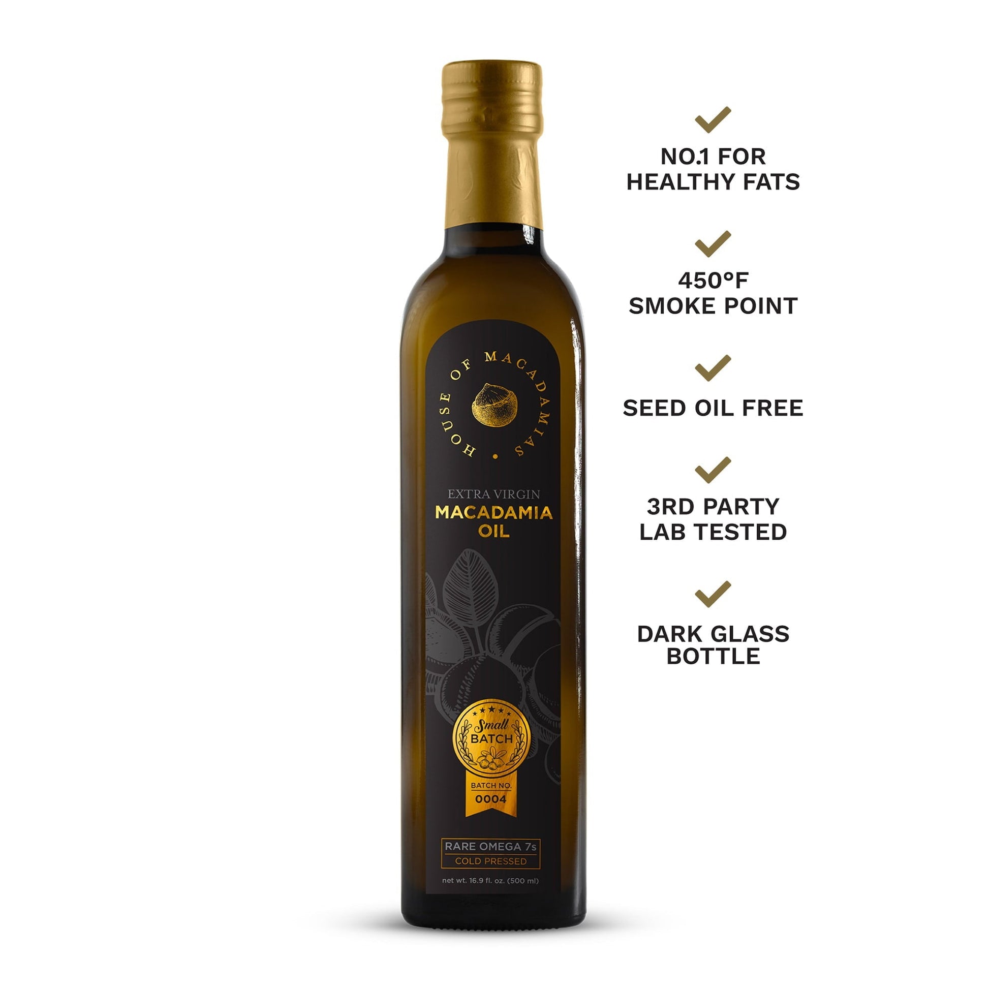 Macadamia Oil Extra Virgin Cold Pressed 16.9 oz. - Cozy Notes Coffee Co