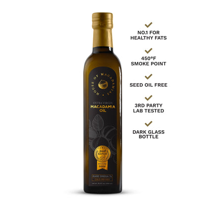 Macadamia Oil Extra Virgin Cold Pressed 16.9 oz. - Cozy Notes Coffee Co