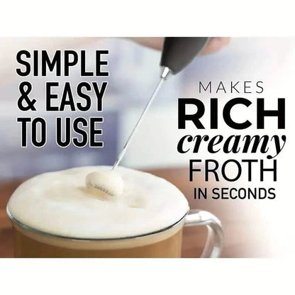 Milk Frother, Handheld Electric Mixer - Cozy Notes Coffee Co