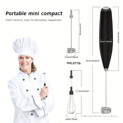 Milk Frother, Handheld Electric Mixer - Cozy Notes Coffee Co