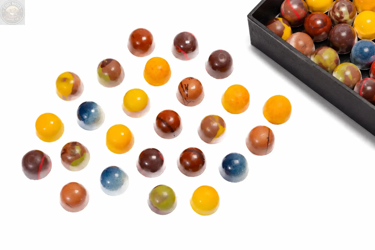 Andy Anand Monet Chocolate Bonbons Gift Box, 25 pc, 6.52 oz – Gluten-Free Belgian Truffles & Pralines, Birthday & Holiday Gift Collection Andyanand