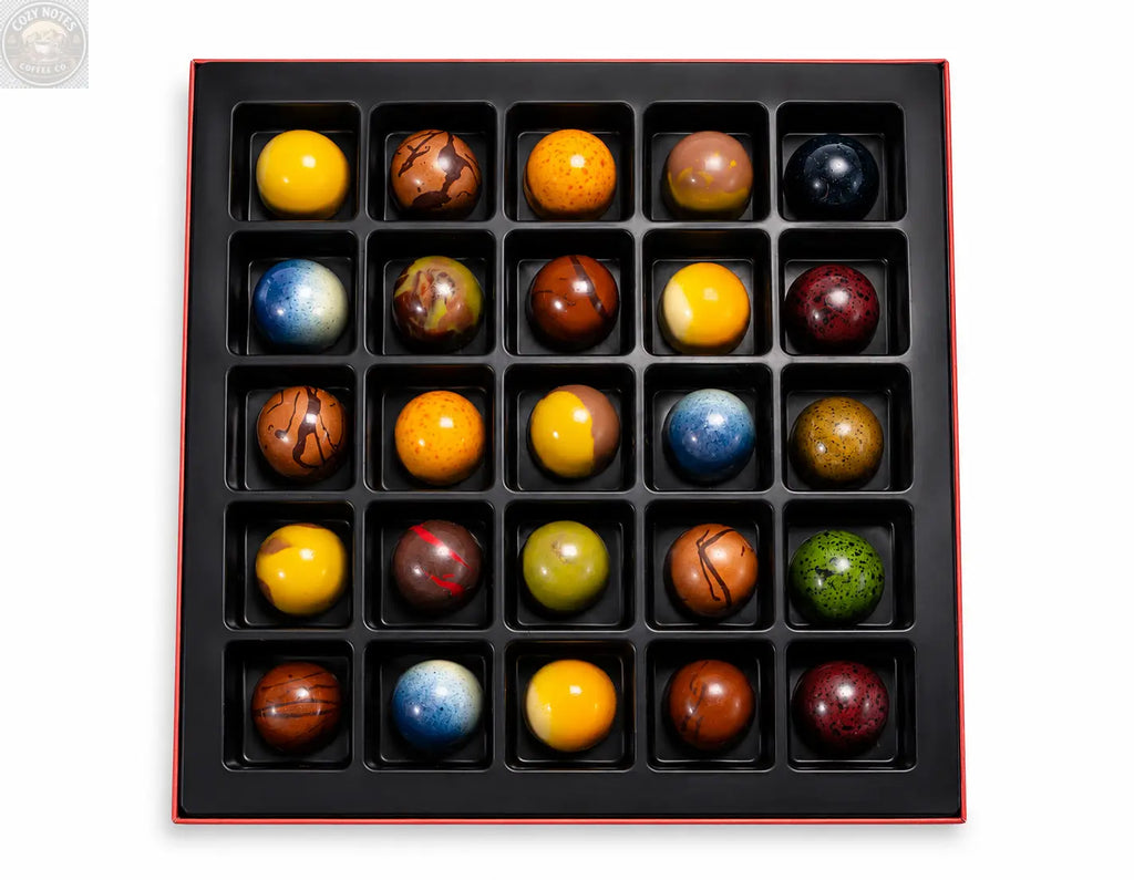 Andy Anand Monet Chocolate Bonbons Gift Box, 25 pc, 6.52 oz – Gluten-Free Belgian Truffles & Pralines, Birthday & Holiday Gift Collection Andyanand
