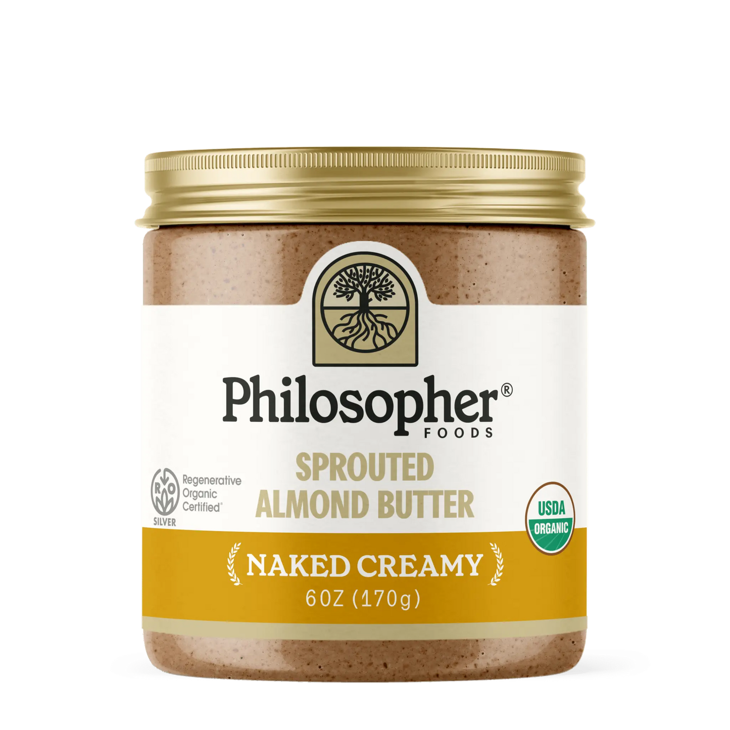 Naked Creamy Sprouted Almond Butter Philosopher Foods
