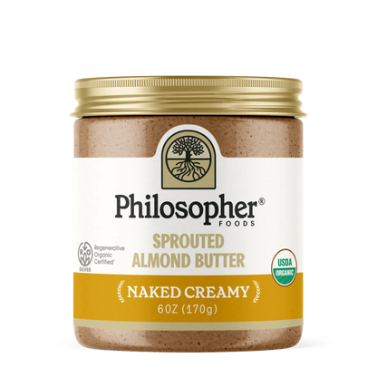 Naked Creamy Sprouted Almond Butter Philosopher Foods