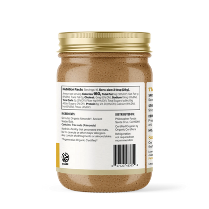 Naked Creamy Sprouted Almond Butter Philosopher Foods