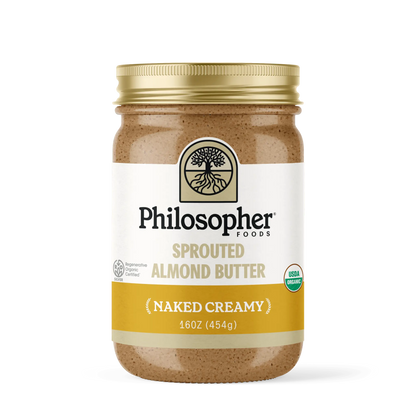 Naked Creamy Sprouted Almond Butter Philosopher Foods