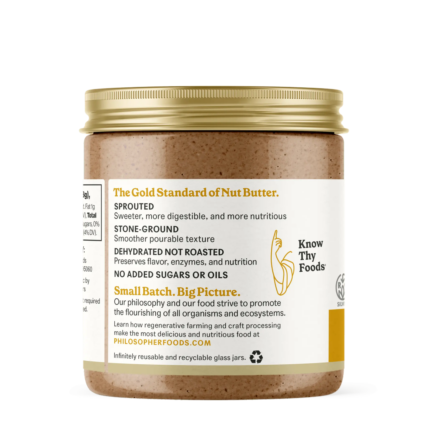 Naked Creamy Sprouted Almond Butter Philosopher Foods