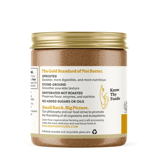 Naked Creamy Sprouted Almond Butter Philosopher Foods
