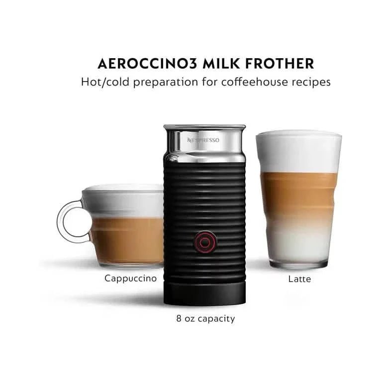 Nespresso Vertuo Next Coffee and Espresso Maker with Aeroccino Milk Frother (Refurbished) - Cozy Notes Coffee Co