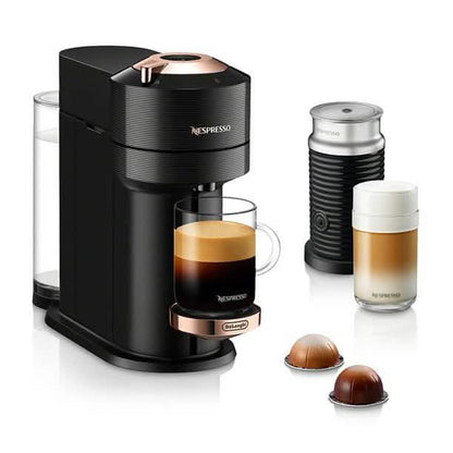 Nespresso Vertuo Next Coffee and Espresso Maker with Aeroccino Milk Frother (Refurbished) - Cozy Notes Coffee Co