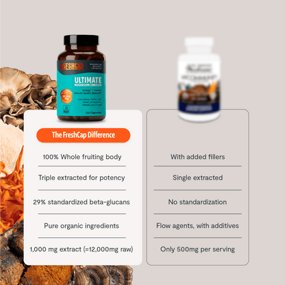 Organic Mushroom Complex Supplement Capsules - Cozy Notes Coffee Co