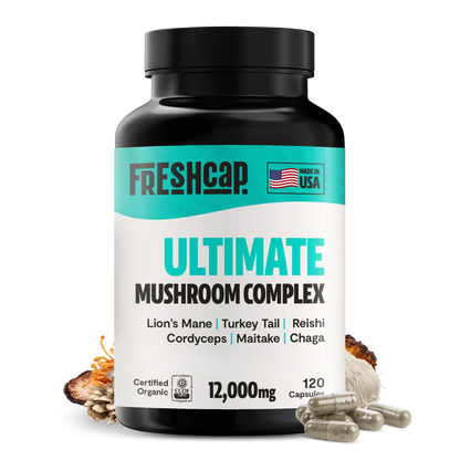 Organic Mushroom Complex Supplement Capsules - Cozy Notes Coffee Co
