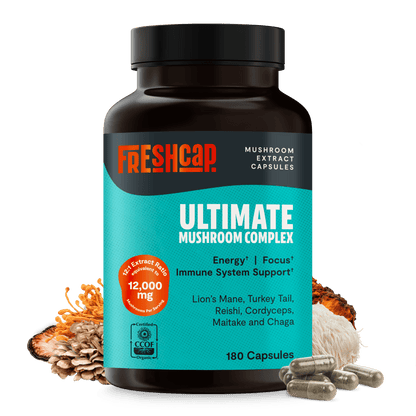 Organic Mushroom Complex Supplement Capsules - Cozy Notes Coffee Co