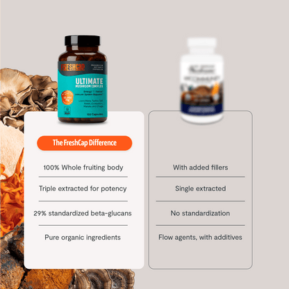 Organic Mushroom Complex Supplement Capsules - Cozy Notes Coffee Co