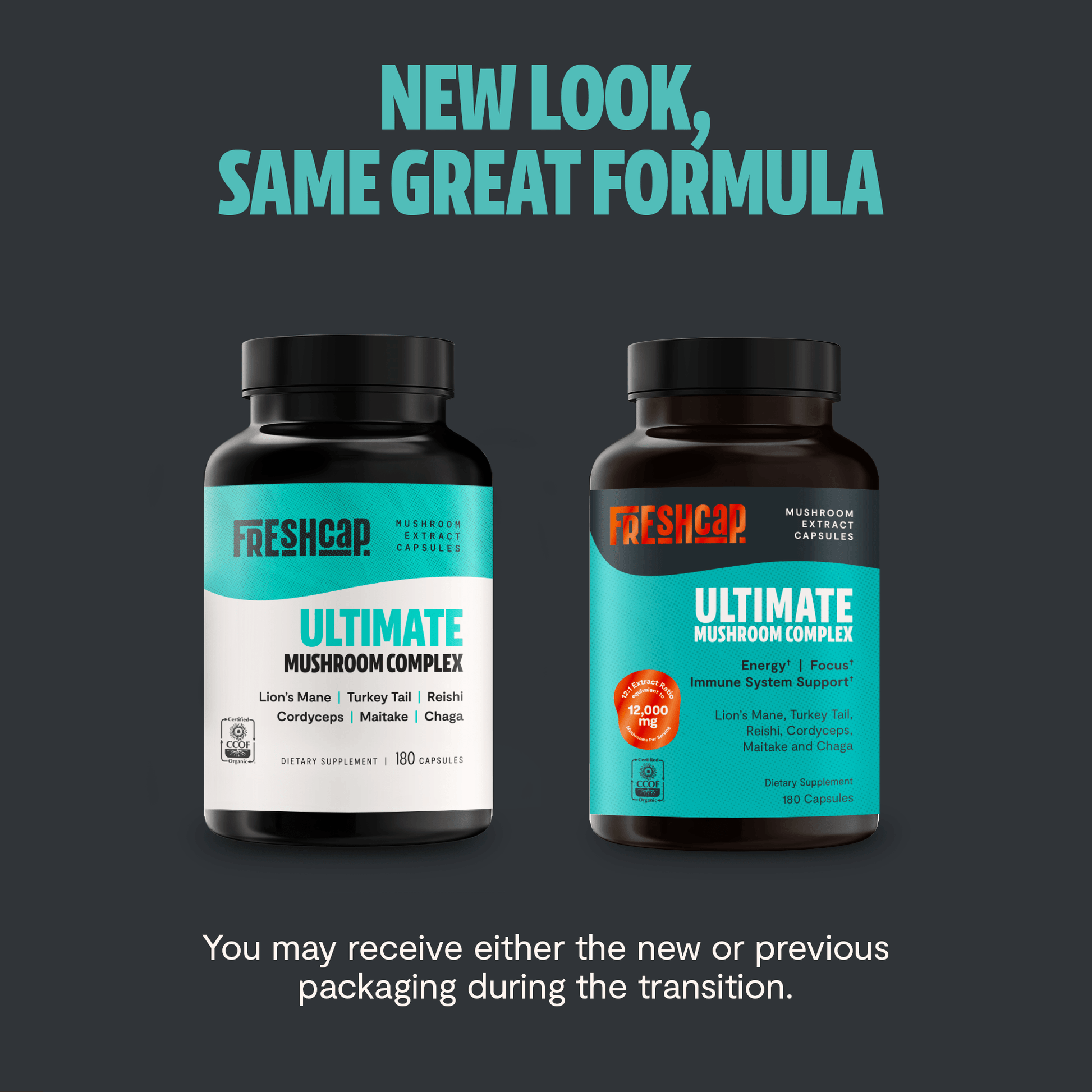 Organic Mushroom Complex Supplement Capsules - Cozy Notes Coffee Co