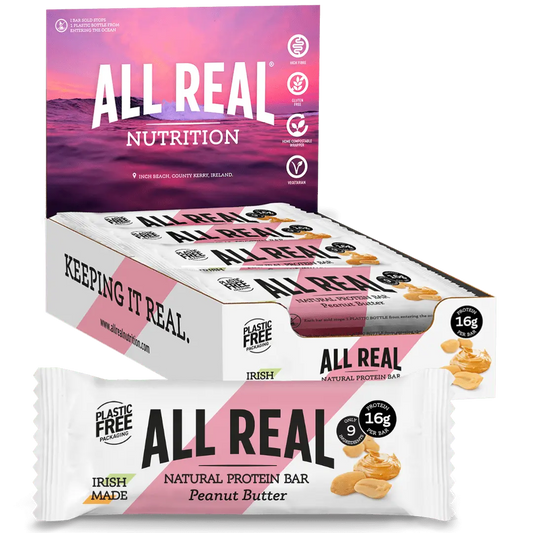 Peanut Butter Protein Bar 50g x 12 bars All Real Nutrition US