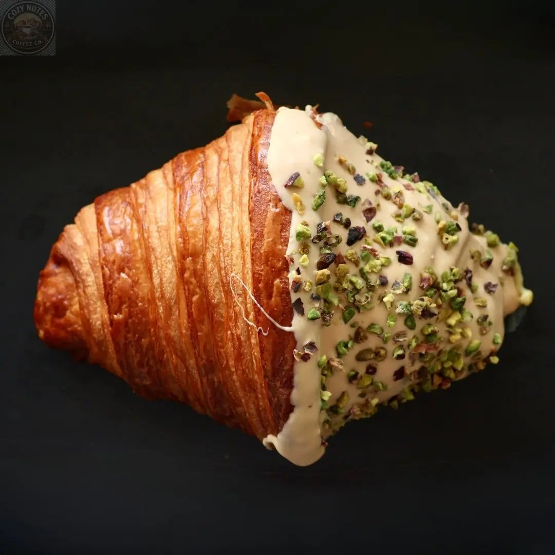 Andy Anand Sugar-Free White Chocolate Pistachio Croissant Cake, 10 pc, 2 lb – Keto & Diabetic-Friendly, Hand-Rolled Birthday Gift Box Andyanand