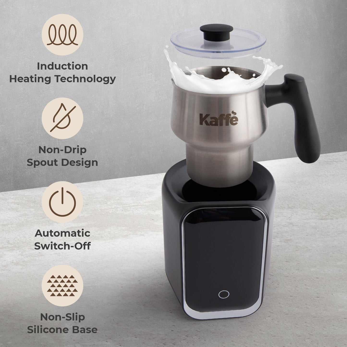 Pour-in Premium Milk Frother w/ Digital Screen, KF6075 - Cozy Notes Coffee Co