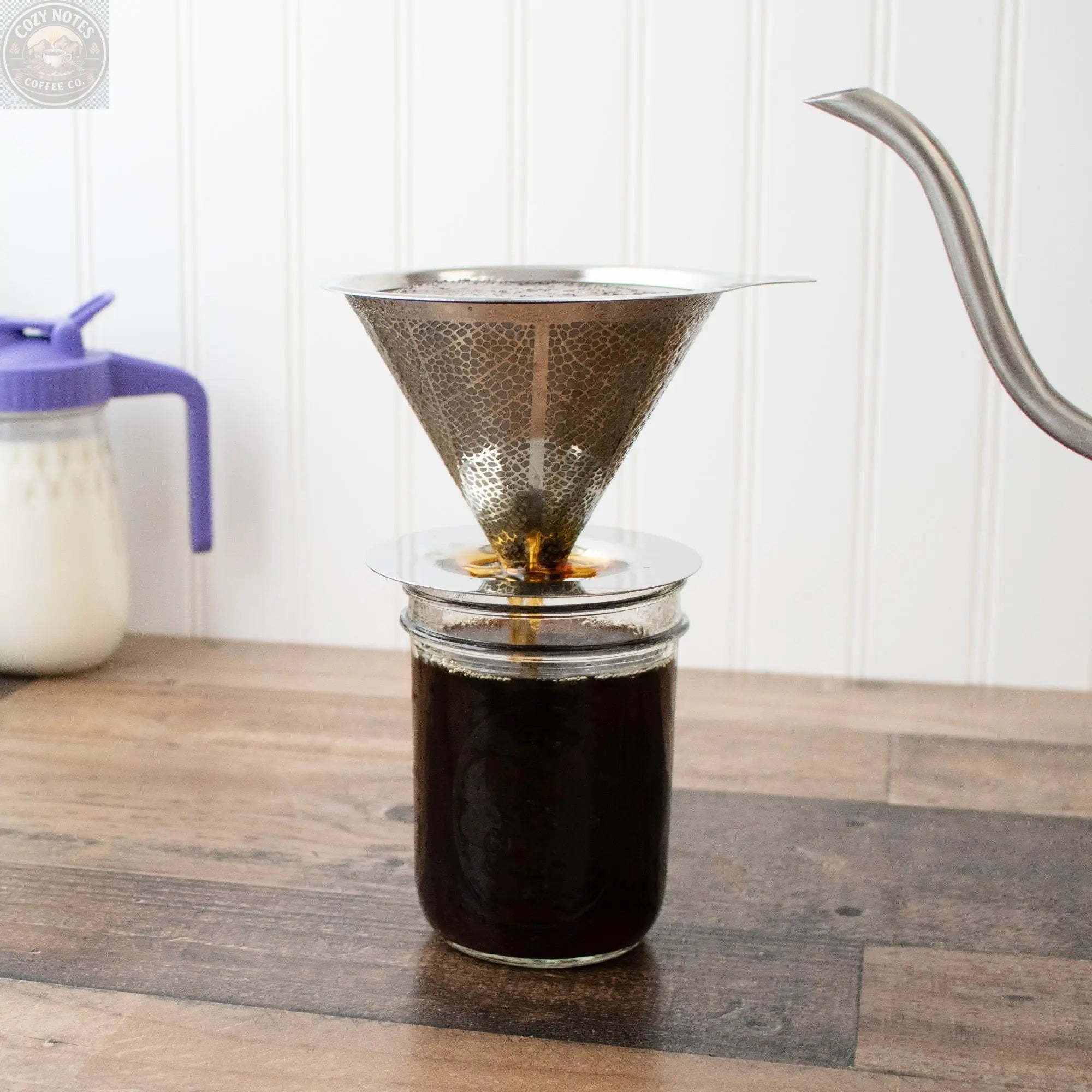 Pour Over Drip Coffee Stainless Steel Filter for Mason Jars Mason Jar Lifestyle
