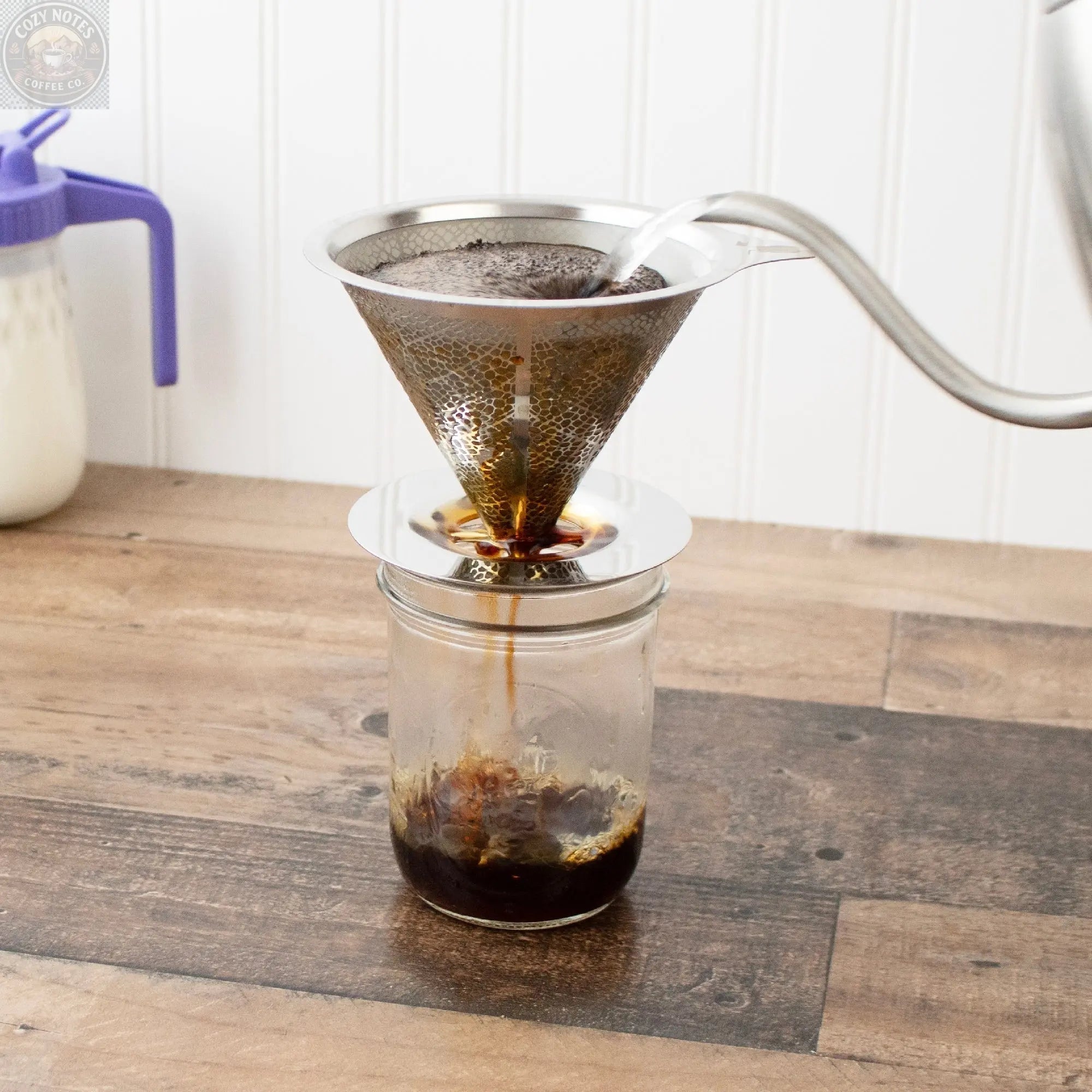 Pour Over Drip Coffee Stainless Steel Filter for Mason Jars Mason Jar Lifestyle