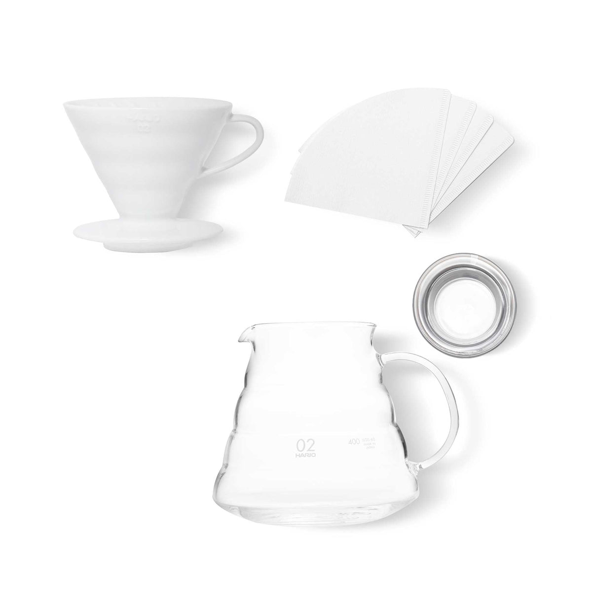 Hario V60 02 Ceramic Pour-Over Set