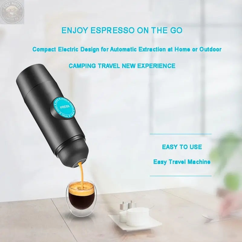 PORTABLE ESPRESSO MAKER Brown Shots Coffee