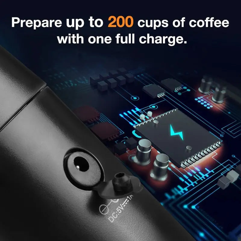 PORTABLE ESPRESSO MAKER Brown Shots Coffee