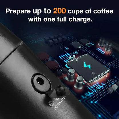 PORTABLE ESPRESSO MAKER Brown Shots Coffee