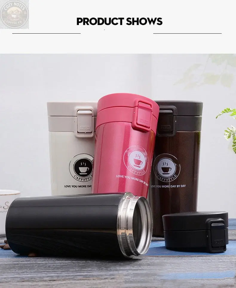 SLIM STRAIGHT COFFEE FLASK Brown Shots Coffee