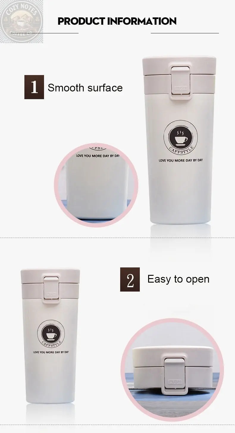 SLIM STRAIGHT COFFEE FLASK Brown Shots Coffee