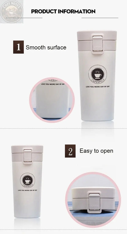 SLIM STRAIGHT COFFEE FLASK Brown Shots Coffee