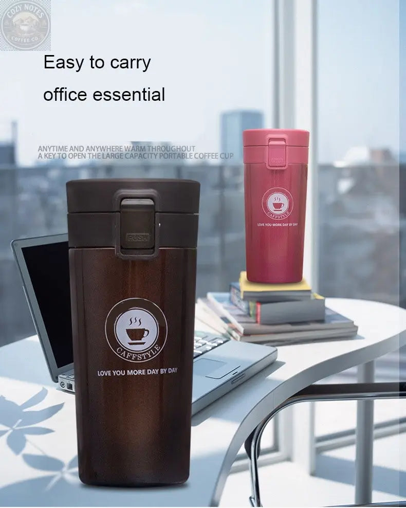 SLIM STRAIGHT COFFEE FLASK Brown Shots Coffee