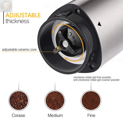 MINI MANUAL COFFEE GRINDER Brown Shots Coffee