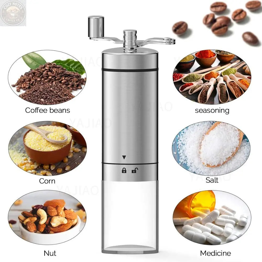 MINI MANUAL COFFEE GRINDER Brown Shots Coffee