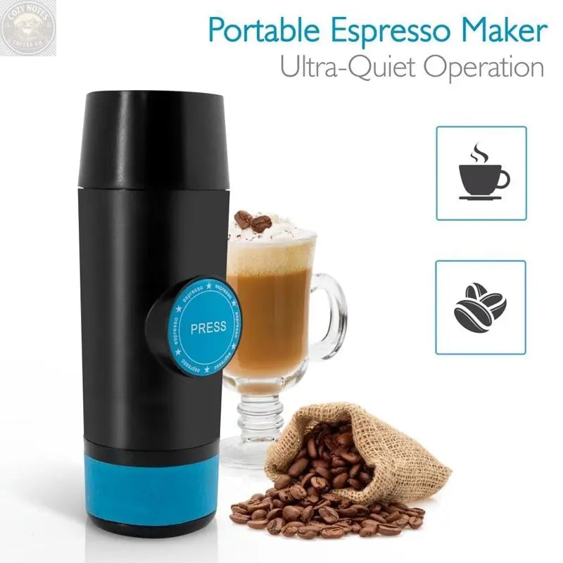 PORTABLE ESPRESSO MAKER Brown Shots Coffee