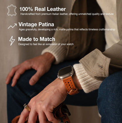Racing Leather Strap - Cozy Notes Coffee Co