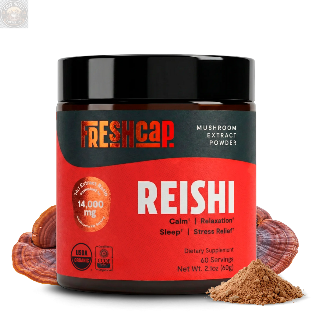 Organic Reishi Mushroom Powder FreshCap Mushrooms