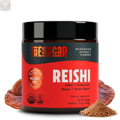 Organic Reishi Mushroom Powder FreshCap Mushrooms