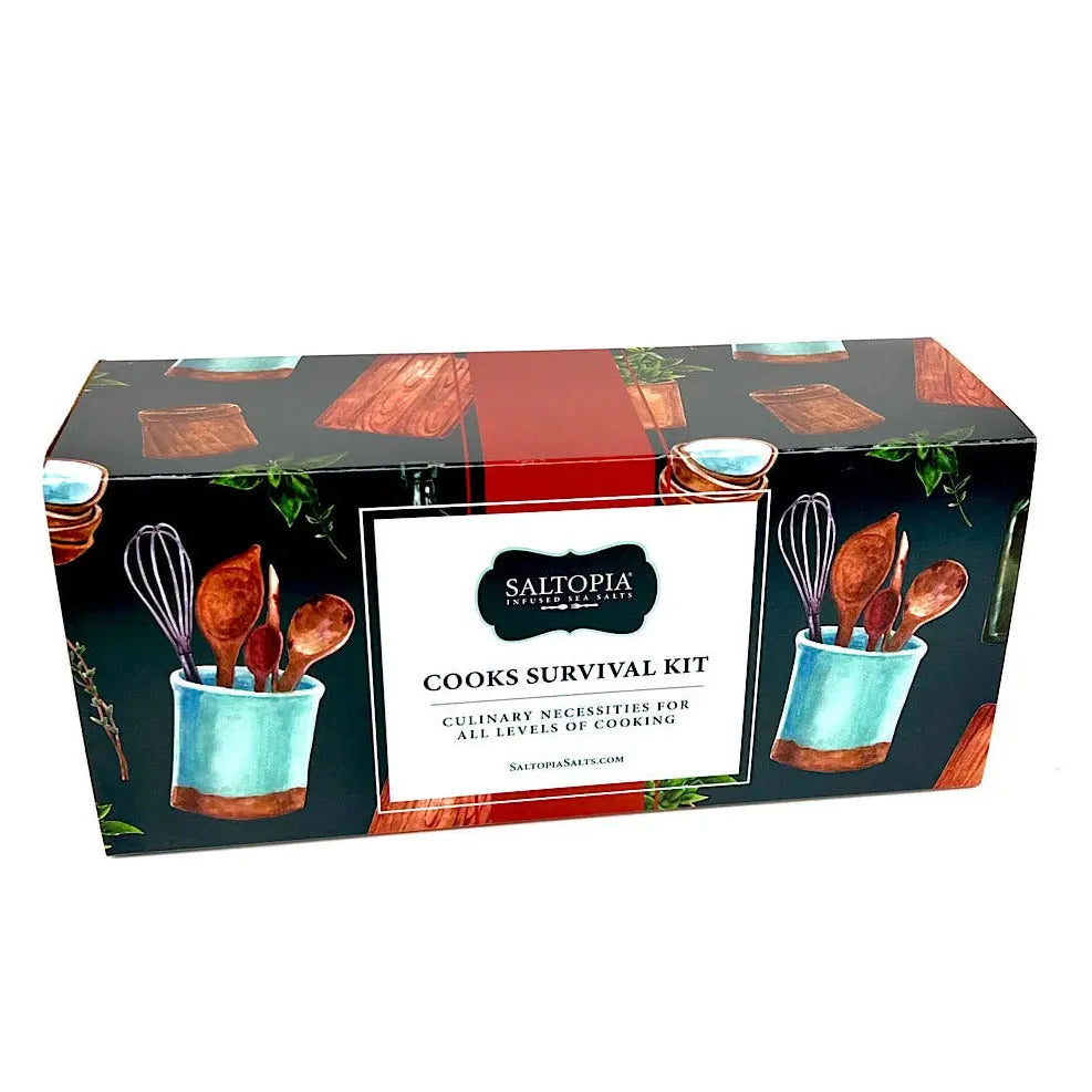 Kitchen Favorite Flavors Gift Set: COOKS SURVIVAL KIT SALTOPIA Infused Sea Salts
