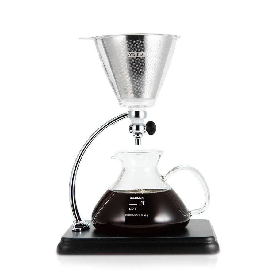 Yama Glass Silverton Brewer — Black & Silver