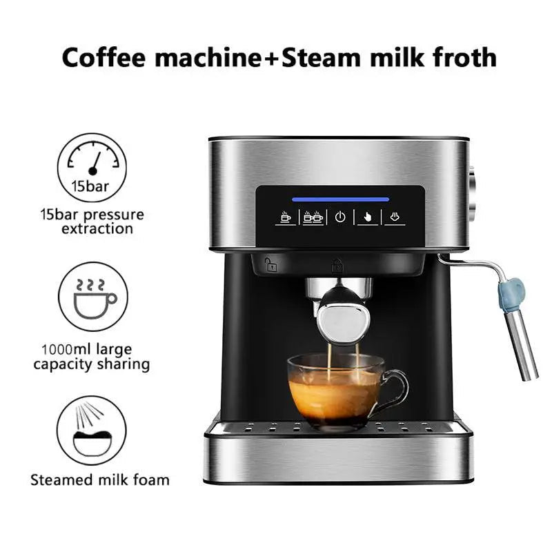 Smart Espresso Machine with Steam Milk Frother - Cozy Notes Coffee Co